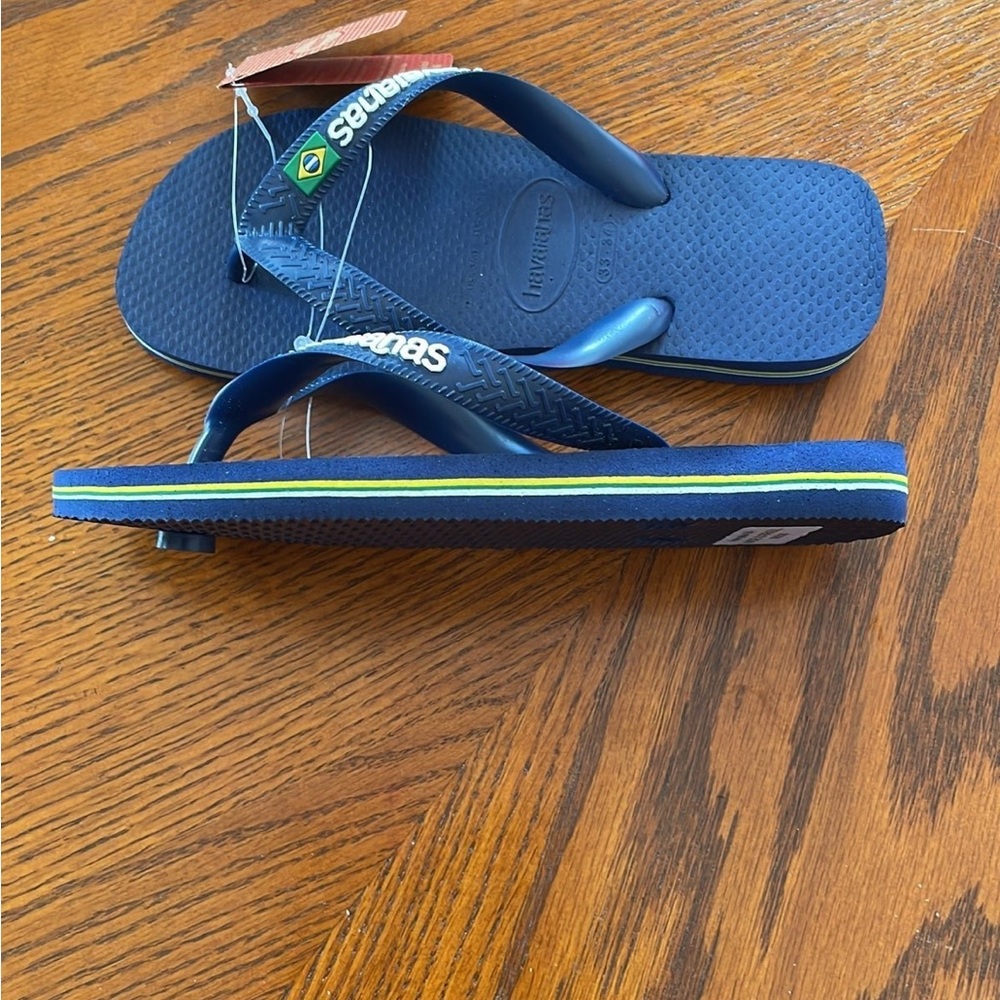 Havianas Girl Sz 3/4 Flip Flops - Picture 5 of 8